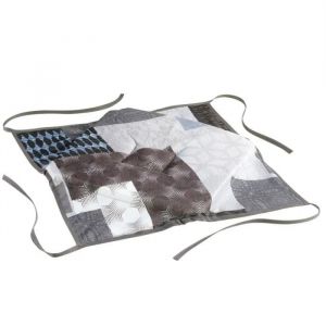 Galette De Chaise - Eminza - Lanix - Taupe - Synth&eacute;tique - Carr&eacute; - Int&eacute;rieur - Neuf