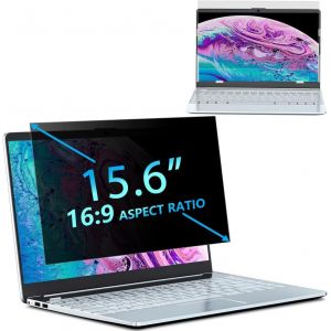 Filtre &eacute;cran Confidentialit&eacute; 15,6 Pouces 16:9 Protecteur d'&eacute;cran Anti Espion, Film Anti-Lumi&egrave;re Bleu, Compatible avec HP/Dell/Acer/Lenovo/Thinkpad/Samsung/ASUS - Neuf