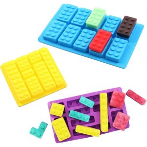 Kal-3 Moules En Silicone Pour Briques De Construction, 12 Types De Moules, Blocs De Construction, Moules À Glaçons, Moules À Bonbons Pour La Famille, Les Thèmes De Briques De Construction, Fêtes - Neuf