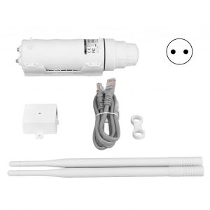 Repeteur Wi-Fi double bande 2,4 GHz 5 GHz, etanche, exterieur, amplificateur de signal, routeur, point d'acces, amplificateur Wi-Fi WISP, prise UE - Neuf