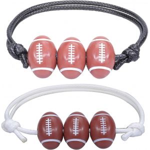 Kal-Bracelet Baseball, Bracelets Breloques Sport Réglables Couleurs For Basket Football Baseball Rugby Bracelet Équipe Amitié Inspirant Bijoux Sport Pour Dames S Garçons - Neuf