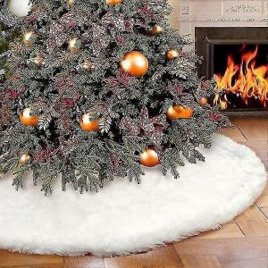 Jupes de sapin de No&euml;l, jupes de sapin de No&euml;l en fausse fourrure blanche neige, plusieurs tailles HG - Neuf