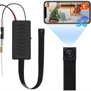 lbgwp60-Caméra Espion Wifi, 5G Mini Caméra Cachée Sans Fil 1080P, Diy Micro Caméra Espion A Distance Discrete Detecteur Mouvement Contrôle App - Neuf