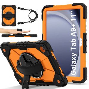 Étui Blindé En Silicone Pour Enfants,Pour Samsung Galaxy Tab A9 8.7 A9 Plus,11 Pouces,Pour Tablette Samsung Galaxy Tab A7 Lite T220.Blackorange.A7 Lite 8.7 Inch - Neuf