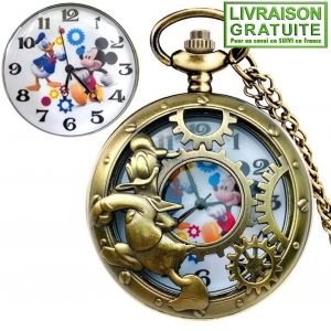 Montre Gousset Donald Duck Et Mickey Mouse - Neuf