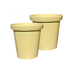 Pot De Fleurs Rond Xxl Delight 200l - Lot De 2 - Neuf