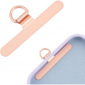 TIANYI-Languette d'Attache de T&eacute;l&eacute;phone, Cordon de T&eacute;l&eacute;phone Portable Ultra-Mince Universel Cordon de T&eacute;l&eacute;phone en Acier Inoxydable Patch en M&eacute;tal pour Sangles de T&eacute;l&eacute;phone Portable - Neuf