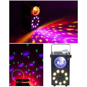 MACHINE A FUMEE 2 EN 1-700W AVEC EFFET de lumi&egrave;re ASTRO & LED RGB - T&eacute;l&eacute;commande - Neuf