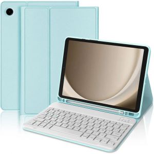 Coque Clavier pour Samsung Galaxy Tab A9 Plus / A11 Plus, Cuir PU Noir avec Clavier Magn&eacute;tique Bluetooth - E.F.Connection - Neuf