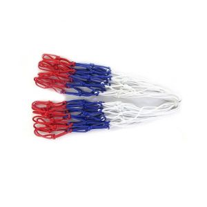 Filets De Basket-Ball Tricolores Durables &iquest; Lot De 2 Filets Professionnels En Nylon Pour Int&eacute;rieur/Ext&eacute;rieur, Installation Facile, R&eacute;sistants Aux Intemp&eacute;ries, 12 Boucles - Neuf