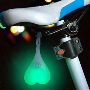 Feux Arriere De Velo En Forme De Boule, Feux D'avertissement En Forme De Cour, Lampe Led Essentielle Pour La Nuit, Vert Etanche - Neuf