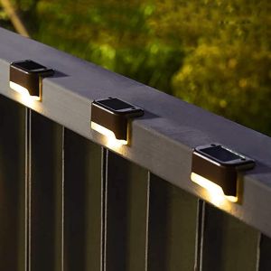 Lot De 16 Lampes Solaires D'extérieur (Blanc Chaud), Lampes Solaires Led Étanches Pour Escaliers, Marches, Clôtures, Jardins, Terrasses Et Allées. - Neuf