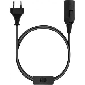 Douille E14 Avec Fil - Support De Lampe Pour Ampoule Avec Cordon Alimentation Prise &Eacute;lectrique Et Interrupteur - C&acirc;ble 3,5m - Neuf