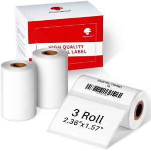 &Eacute;tiquettes Thermiques Autocollantes 3 Rouleaux 60X40Mm, Compatibles Avec Les Imprimantes D'&Eacute;tiquettes M220, M200, M221, &Eacute;tiquettes D'Adresses Pour Le Bureau, Maison, L'&Eacute;cole, 180 Pcs/Rouleau - Neuf