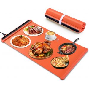 Chauffe Plat &Eacute;lectrique Orange Pour Assiettes - Neuf