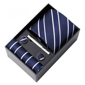 6 Pièces/Ensemble De Boutons De Manchette Carrés De Poche Pour Cravate, Coffret Cadeau, Charme Masculin, Tissu En Fausse Soie, Couleurs Vives, Cravate D'affaires, Accessoires Pour Hommes, Coffret Cadeau-3 - Neuf