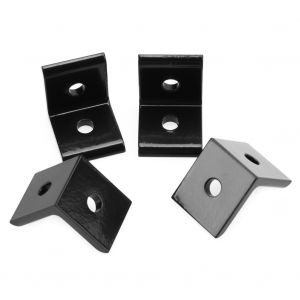 Connecteur d'angle en aluminium (4 pieces) (noir 3030) - Neuf