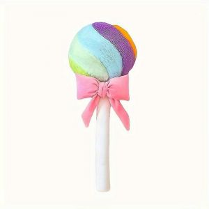 Peluche boule de sucette arc-en-ciel, jouet en peluche, poupée de chiffon, poupée endormie pour enfants, cadeau-rose - Neuf