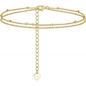 Bracelet De Cheville En Argent Pour Femme, Bracelet De Cheville Réglable En Argent Sterling 925, Chaîne De Pieds Nus Pour La Plage, Les Vacances D'été, Les Vacances, La Plage, Les Bijoux De - Neuf