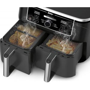 APLU-Friteuse Avec Protection Anti-Éclaboussures Compatible Avec Ninja Foodi Max Dual Zone Af400Eu Et Af451Eu,Accessoire Pour Frireuse,Protection Anti-Huile,Pour Spirale Chauffante Et Ventilateur - Neuf