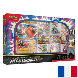 Pokémon Coffret Collection Avec Figurine Méga-Lucario Ex - Neuf