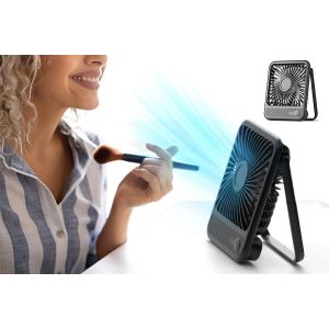 Ventilateur de bureau USB portable, mini ventilateur de refroidissement avec vitesse r&eacute;glable et fonctionnement silencieux - Neuf