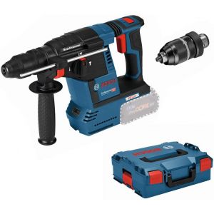 VornixorSarlshop18V System perforateur sans-fil GBH 18V-26 F (avec poign&eacute;e auxiliaire, but&eacute;e de profondeur, chiffon, mandrin interchangeable SDS plus, L-BOXX) - Neuf