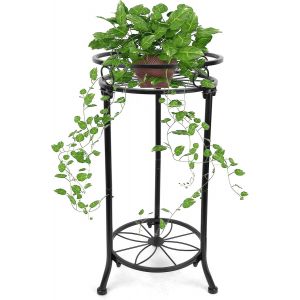 jum-Support Pour Plantes D'Intérieur À 2 Niveaux,Support De Fleurs Haut EnMétal De 51Cm,Support D'Angle En Fer Robuste,Étagère Pour Plantes,Support De Jardinière,Décoration Artistique Pour - Neuf