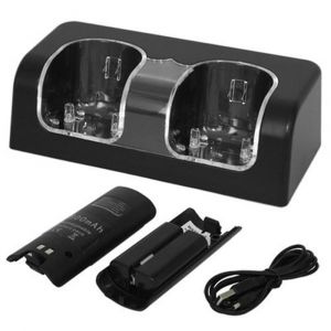 Batterie Rechargeable Pour Manettes Wii Motion Plus - Capacité De 200 %, Chargement Usb, Indicateur Led - Neuf