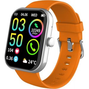 Montre Connect&eacute;e Homme Femme, 1.96""Hd Smartwatch Avec Appel Bluetooth, Montre Connectee 113+Mode Sport Moniteur Sommeil/ Fr&eacute;quence Cardiaque/Podom&egrave;tre Etanche Ip68 Montre Intelligente Pour A[Z1017] - Neuf