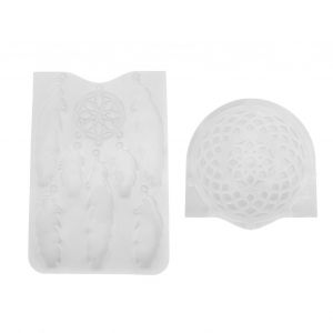 Moule En Silicone Attrape-R&ecirc;ves Facile &Agrave; D&eacute;mouler,Souple,Flexible,R&eacute;utilisable,Personnalis&eacute;,En R&eacute;sine &Eacute;poxy,Pendentif En Forme De Plume - Neuf