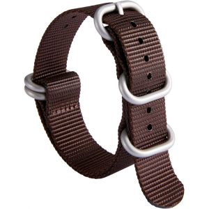 Bracelet De Montre En Nylon G10 Balistique Militaire Remplacement Bracelet Montre Tissu Pour Hommes Femmes 18mm 19mm 20mm 21mm 22mm 23mm 24mm Avec Boucle En Inoxydable Argent/Noir.[U3006] - Neuf