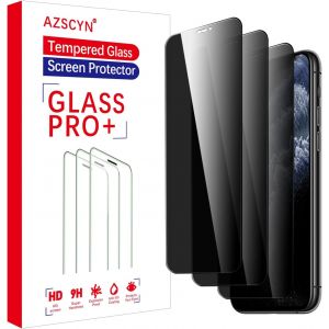 Kal-Protection D'écran Anti-Espion Pour Iphone 11, 3 Pièces Film Protection Écran De Confidentialité, Film De Protection En Verre Trempé, Compatible Coque, Anti-Rayures, Dureté 9h - Neuf