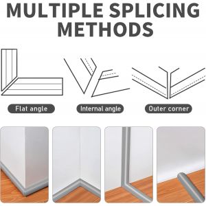 Goulotte autocollante-Pont de c&acirc;ble-5 cm x 1 m-En PVC flexible-Plat-Protection de c&acirc;ble pour tous les c&acirc;bles d'alimentation-Pour la maison,les bureaux,les h&ocirc;tels,les entrep&ocirc;ts,etc.[L68] - Neuf