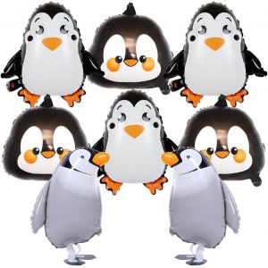CAUC-Pingouin Ballon en Aluminium Pingouins Anniversaire D&eacute;coration No&euml;l H&eacute;lium Ballons D&eacute;coration de F&ecirc;te Enfants - Neuf
