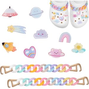Kalanka-Charmes De Chaussure, 12 Pièces Breloques De Chaussures, Pins Pour Crocs Accessoires Coloré, Décoration De Chaussures Bricolage Pour Femme Fille Et Enfant - Neuf