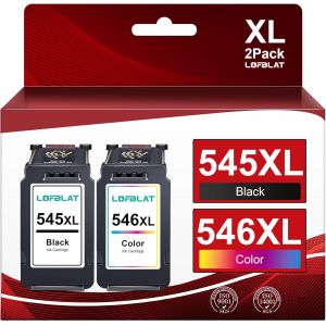PG-545 CL-546XL Cartouches d'encre Remplacement pour Canon 545 546 XL pour Pixma MX495 TR4550 TR4551 TS3150 TS3151 MG2450 MG2500 MG2950 MG2550S MG2555S MG3050¿Noir Tri-Colore, 2 Pack¿ - Neuf