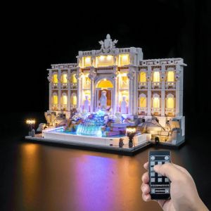 Accessoire pour jeu de construction Fontaine de Tr&eacute;vi 21062 &ndash; Kit LED avec t&eacute;l&eacute;commande - Neuf