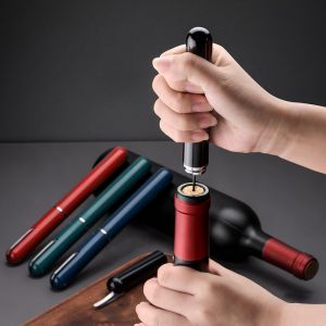 Tire-Bouchon Pneumatique Portable Avec Pompe À Air Et Tire-Bouchon Noir - Neuf
