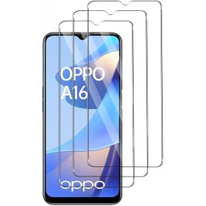 JGD-&iquest;Lot de 3&iquest; Verre Tremp&eacute; Compatible avec Oppo A16, Film Protection &eacute;cran - Anti Rayures - sans Bulles d'air -Ultra R&eacute;sistant (HD Ultra Transparent) pour Oppo A16 - Neuf