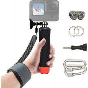 LORANKA-FitStill Monopode &eacute;tanche avec poign&eacute;e flottante + corde en acier Cored de s&eacute;curit&eacute; pour cam&eacute;ras d'action Go Pro Hero Session DJI Osmo plong&eacute;e sous-marine Selfie Stick - Neuf