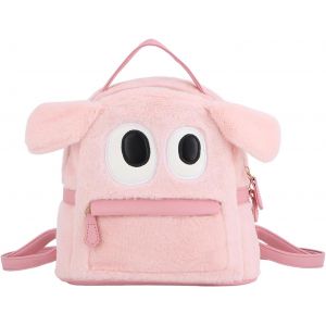 Sac à Dos Mignon en Peluche à Fourrure, Sac à Dos Moelleux, Joli Cartable Kawaii pour Fille pour L'école des Enfants - Neuf