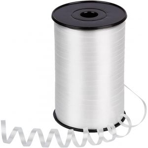 5mm*500m De Bolduc Blanc,Ruban Pour Attacher Ballon,Emballage Cadeau - Neuf