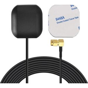 Bin Antenne GPS de Voiture Navigation GPS Active &eacute;tanche M&acirc;le SMA pour Unit&eacute; de T&ecirc;te Radio St&eacute;r&eacute;o de Voiture Syst&egrave;me Navigation GPS Modem Suivi V&eacute;hicule Moniteur en Temps R&eacute;el Cam&eacute;ra de S&eacute;curit&eacute; - Neuf