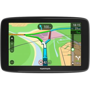 VornixorSarlshop-Tomtom GPS Voiture GO Basic, 6 Pouces, Info Trafic, Essai des Alertes de Zones de Danger, Cartes UE, Mise &agrave; Jour Via WiFi, Fixation Reversible Int&eacute;gr&eacute;e - Neuf