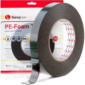 Ruban Adhésif Extra Fort Double Face 19mm x 10m Noir Multifonctionnel Montage Adhesif pour Bureaux Maison Voitures Réparation Fixant DIY & Extérieur - Neuf
