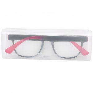 Lunettes de lecture elegantes pour hommes et femmes, pour personnes agees, portables et simples (+200 noir rouge) - Neuf