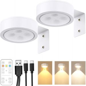 Lumi&egrave;re d'image,avec t&eacute;l&eacute;commande,&eacute;clairage d'image sans fil,applique murale LED int&eacute;rieure,&eacute;clairage de fl&eacute;chettes,lampe murale LED rechargeable avec 3 temp&eacute;ratures de couleur,lampe murale.[V116] - Neuf