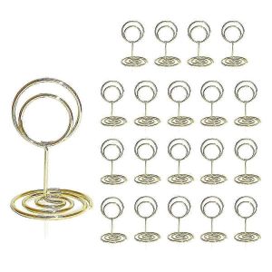 Supports de numéro de table 20pcs - 2 pouces Mini porte-carte de place court Numéro de table Supports pour mariage Pa - Neuf