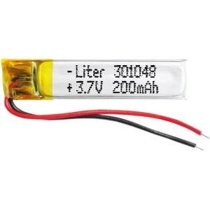 Batterie 301048 LiPo 3.7V 200mAh 0.74Wh 1S 5C Liter Energy Battery pour l'&eacute;lectronique Rechargeable T&eacute;l&eacute;phone Portable Smartwatch GPS-Ne Convient Pas &agrave; la Radiocommande 50x10x4mm (200mAh|301048) - Neuf